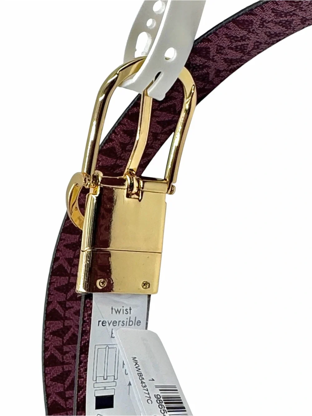 MICHAEL Michael Kors Women's Twist Reversible Belt Size XL